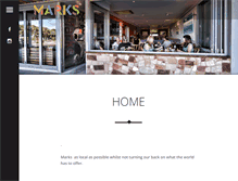 Tablet Screenshot of marksrestaurant.com.au